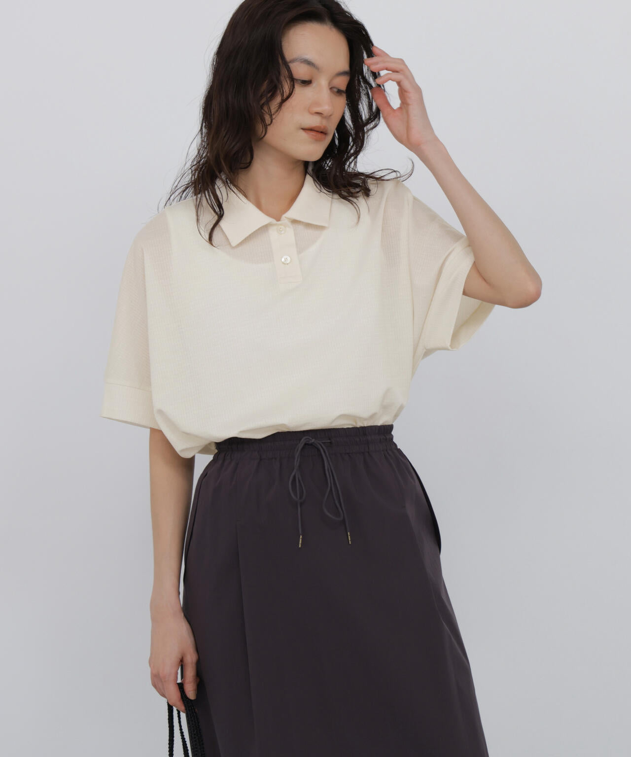 165cm/B:77cm/W:57cm/H:79cm 着用サイズ:M