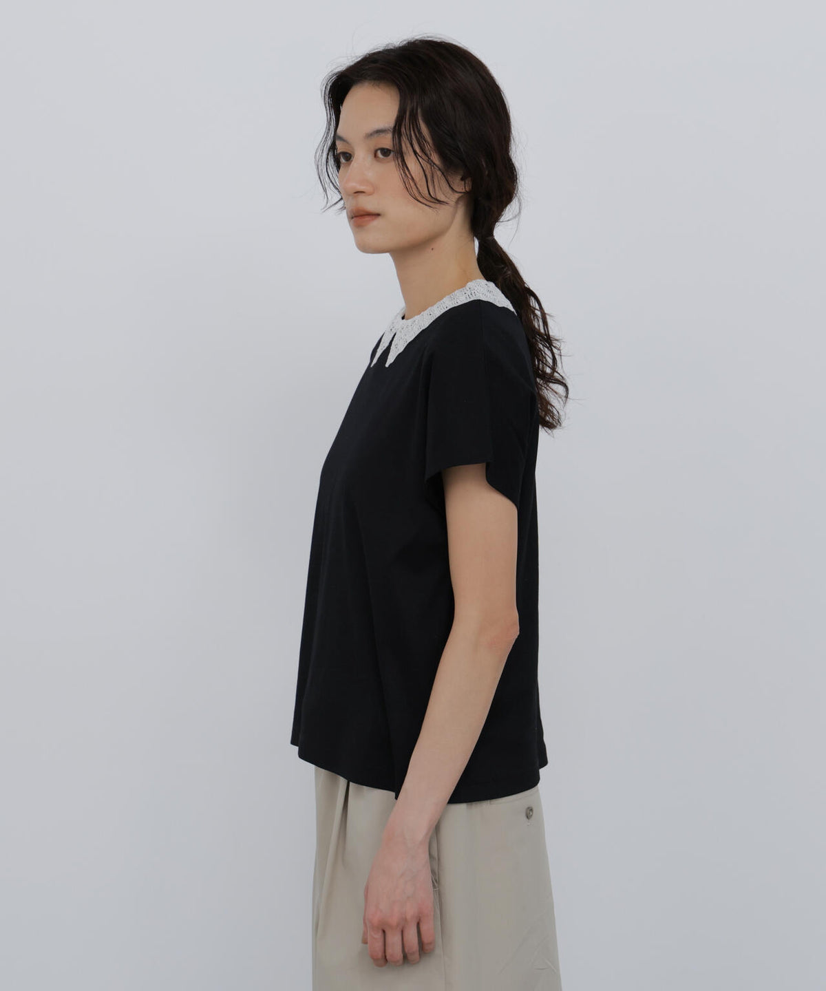 165cm/B:77cm/W:57cm/H:79cm 着用サイズ:M