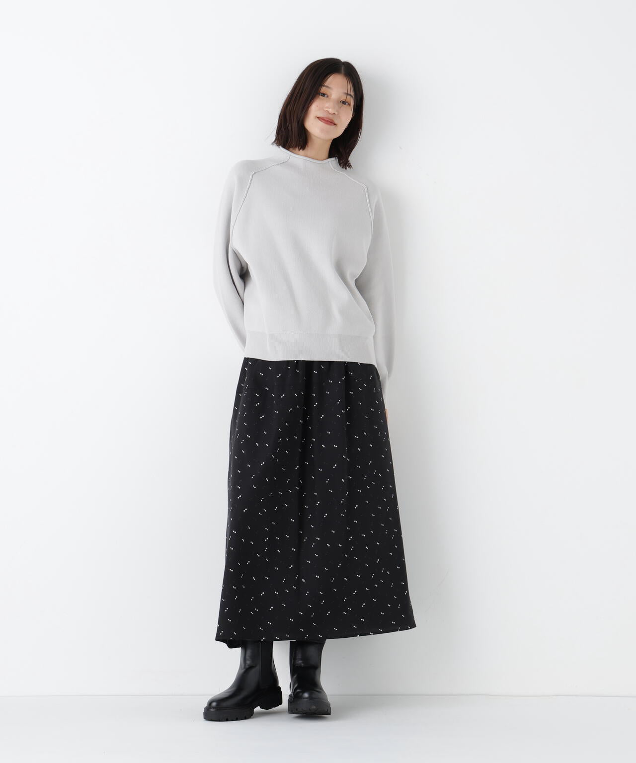 コットンジャガードボトルネックPO