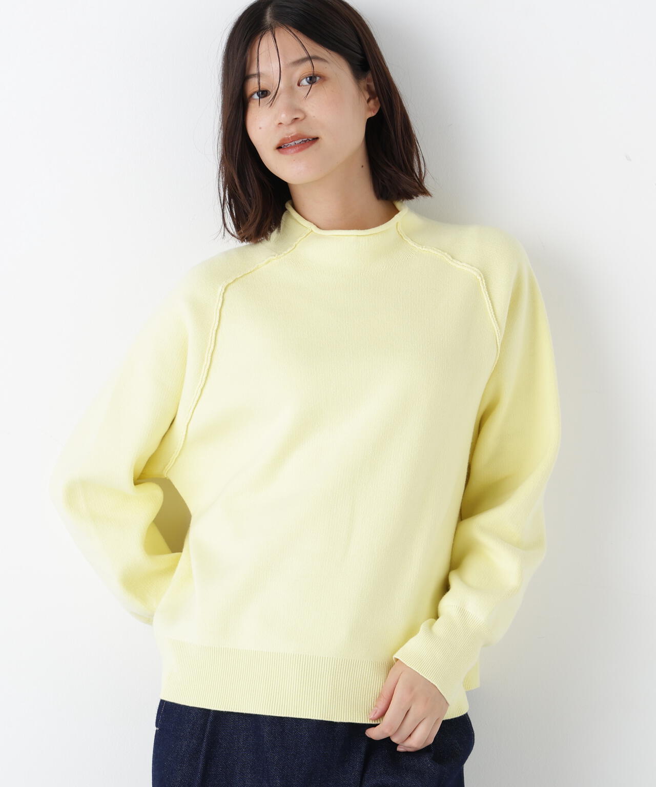 コットンジャガードボトルネックPO