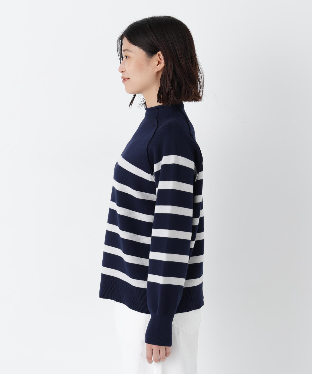 コットンジャガードボトルネックPO