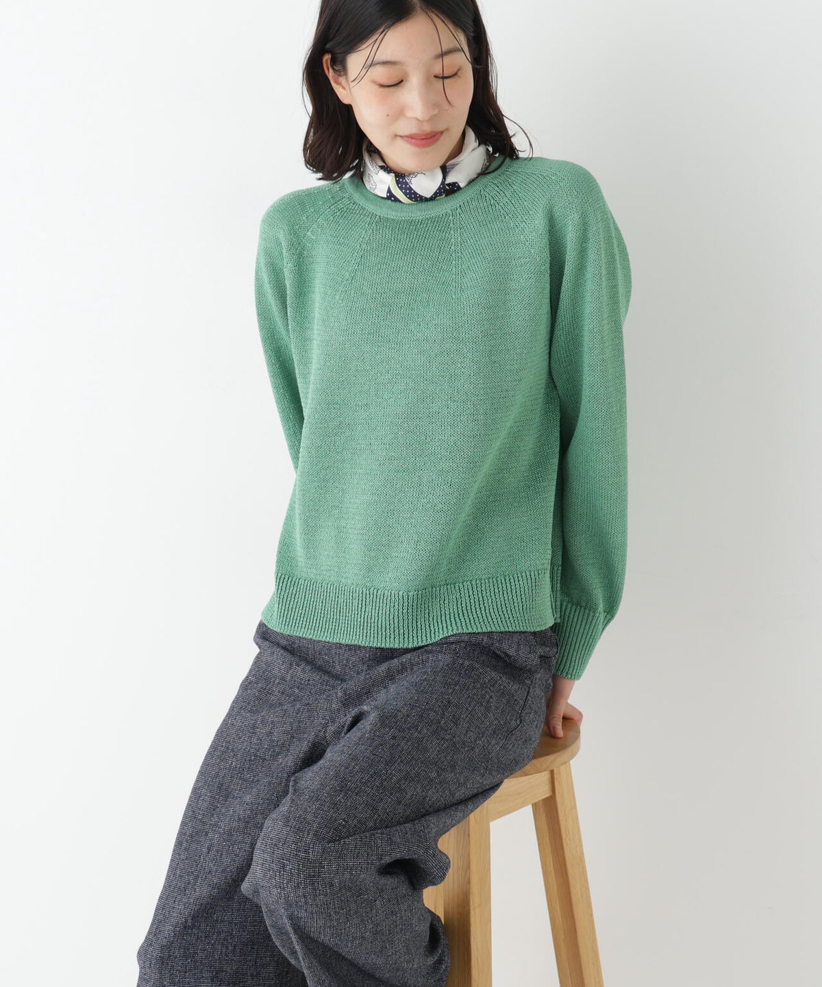 ≪定番 / 洗える≫ギマコットン求心ニットプルオーバー
