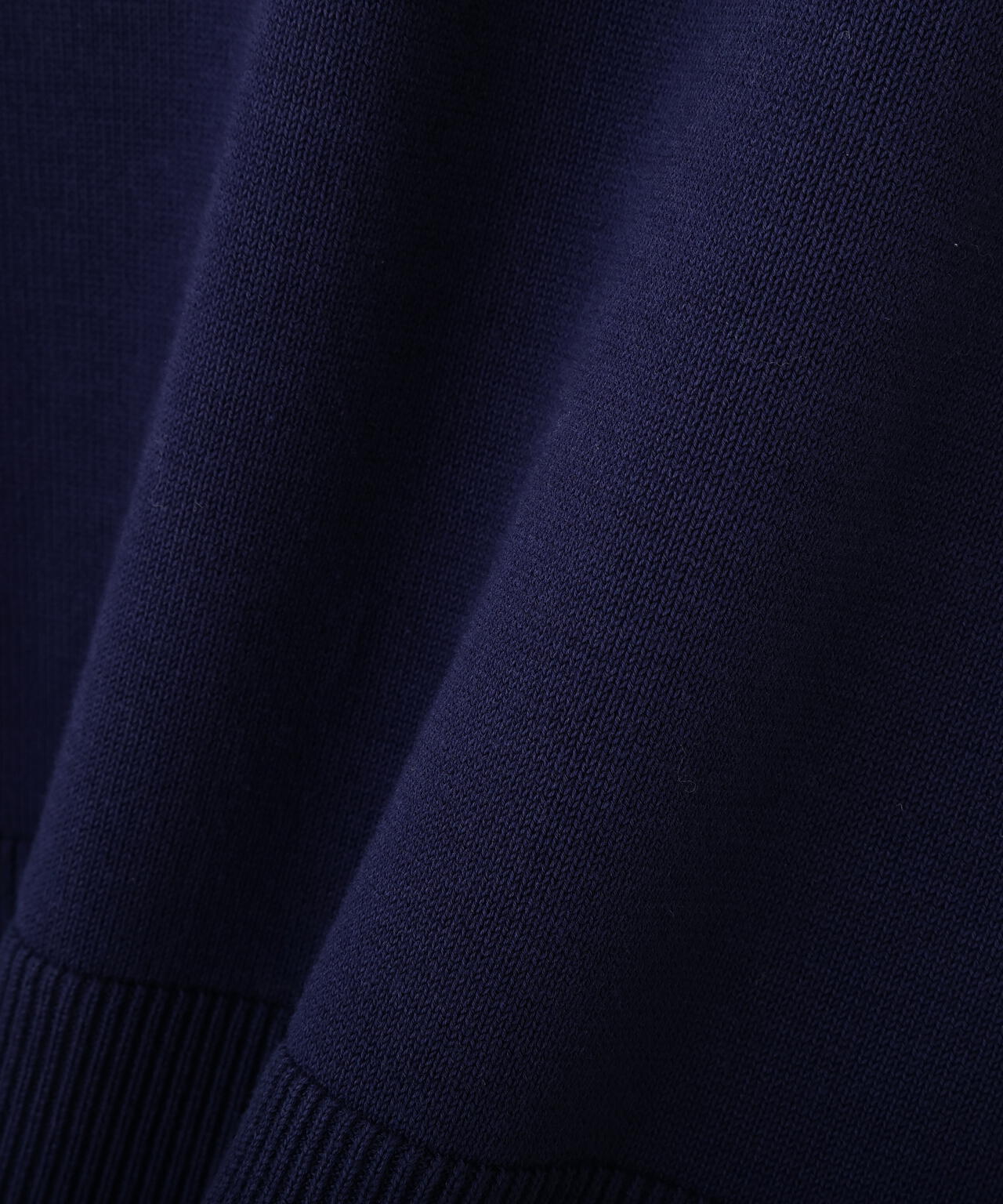 《オーガニックコットン混》フリルニットプルオーバー