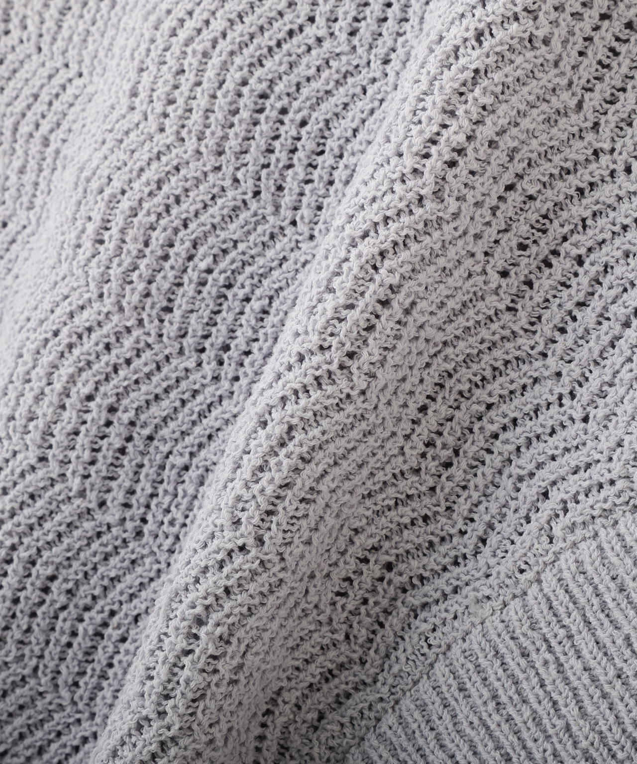 綿ポリエステルヘリンボーン柄半袖はおり