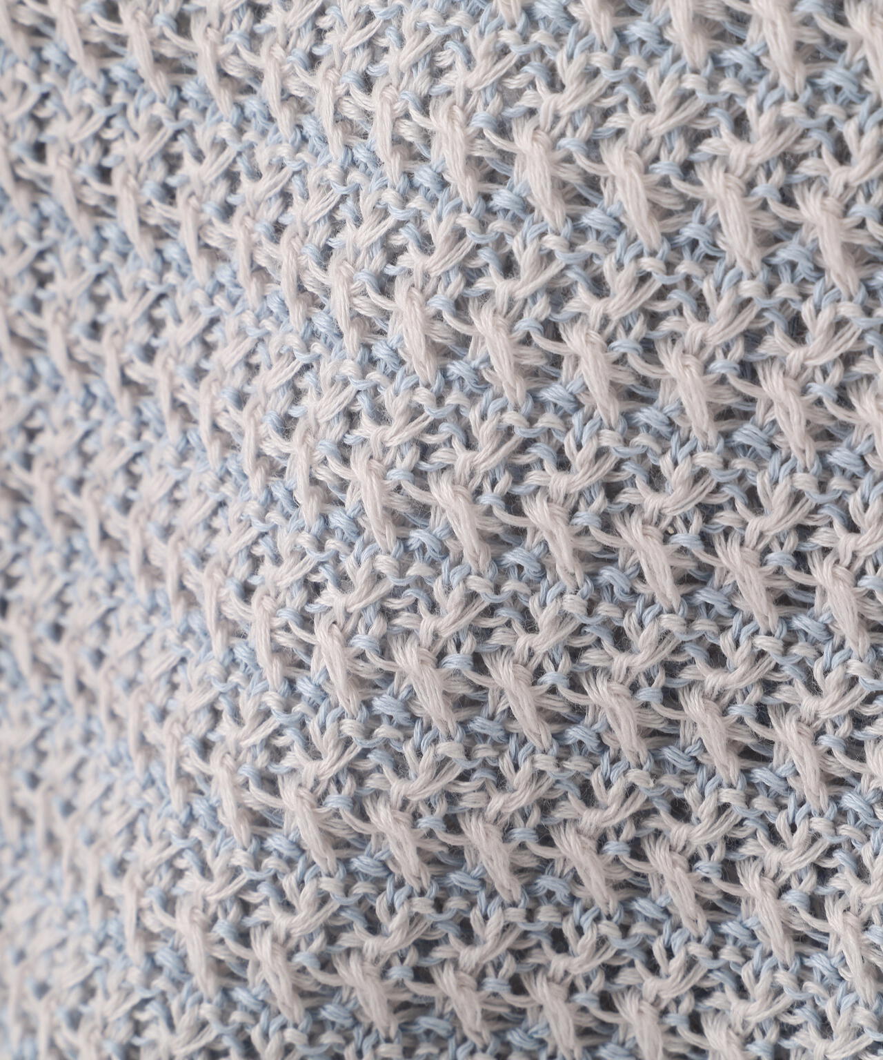 《名品 / 洗える》ミドルゲージ ギマ ミックスニットプルオーバー