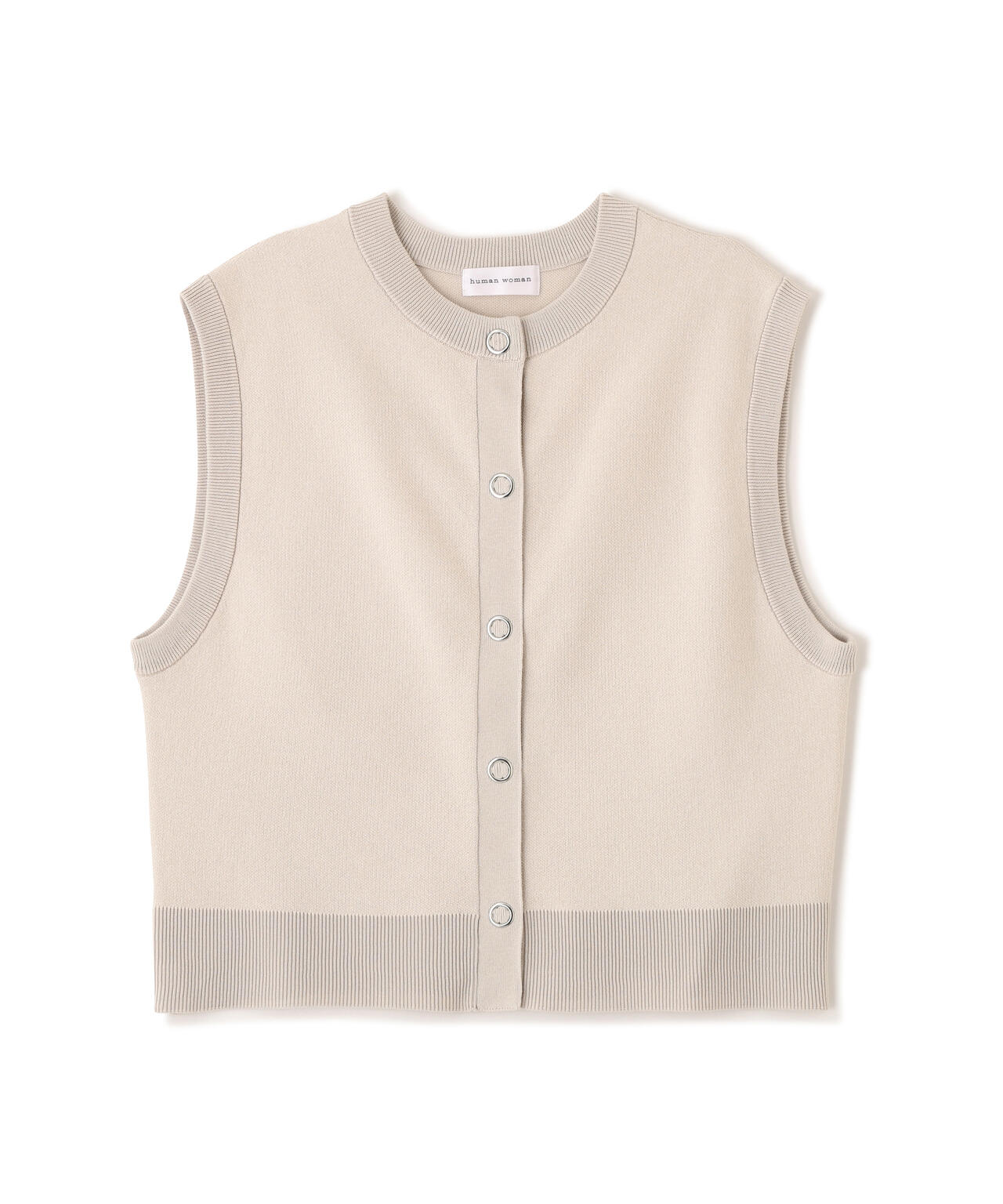 ハイツイストコットン混ジャカードベスト