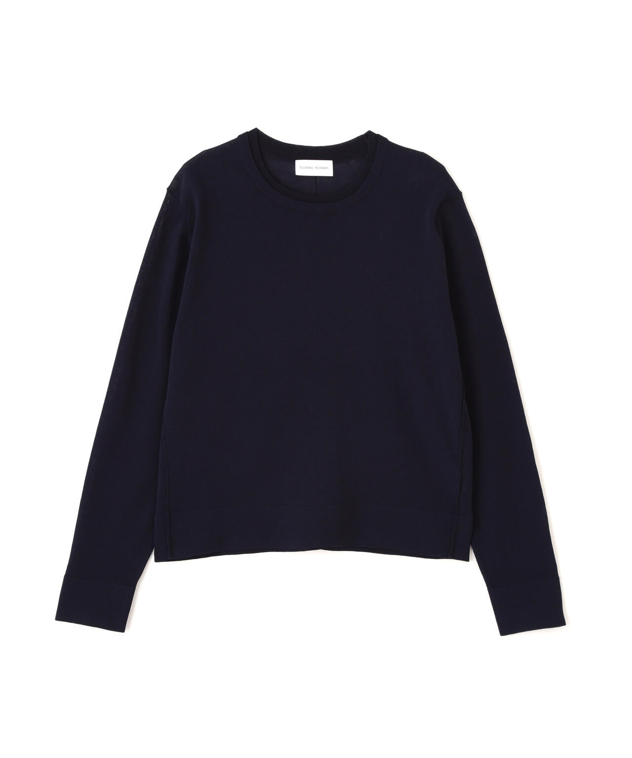 ネックダブルプルオーバーニット