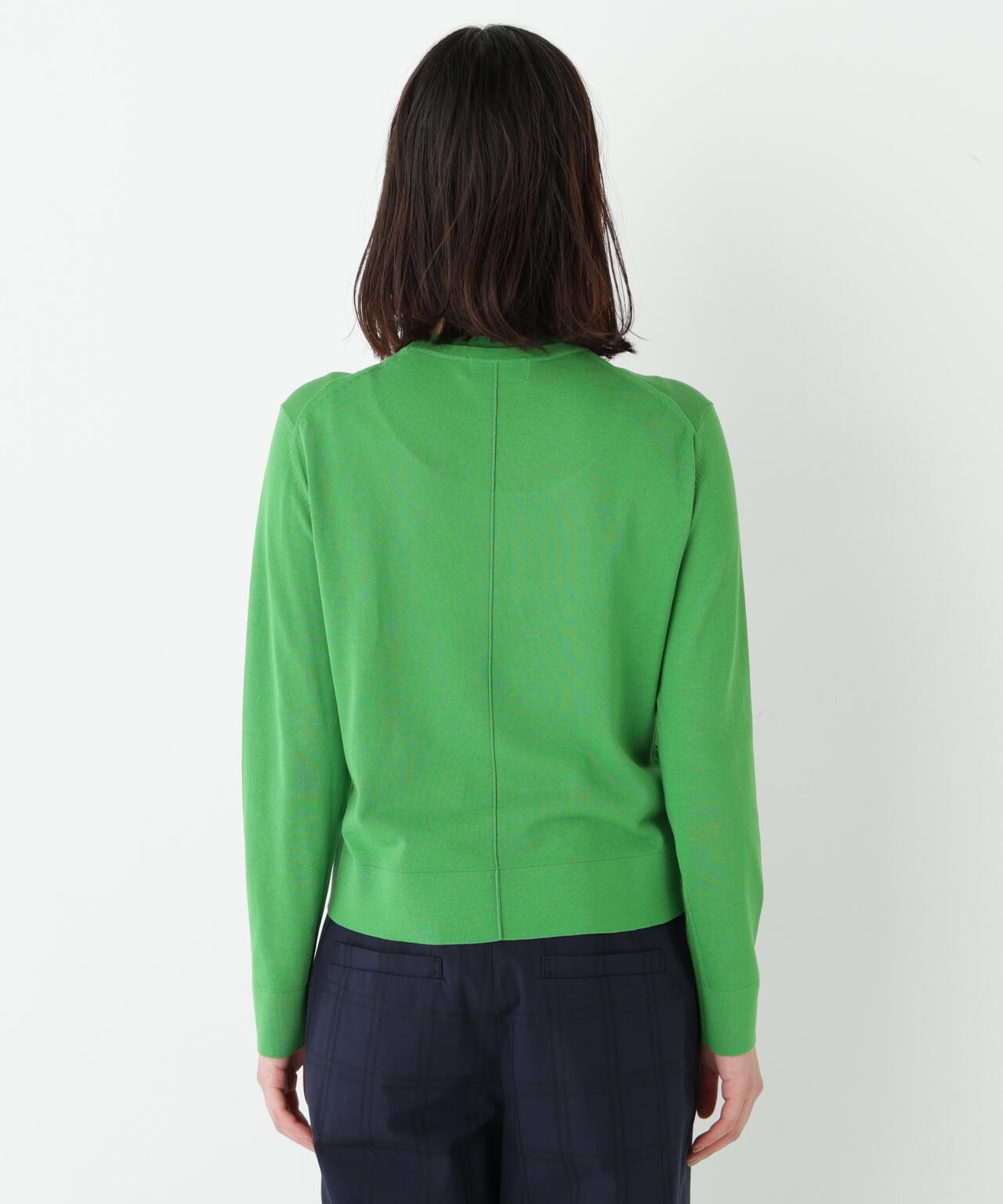 ネックダブルプルオーバーニット