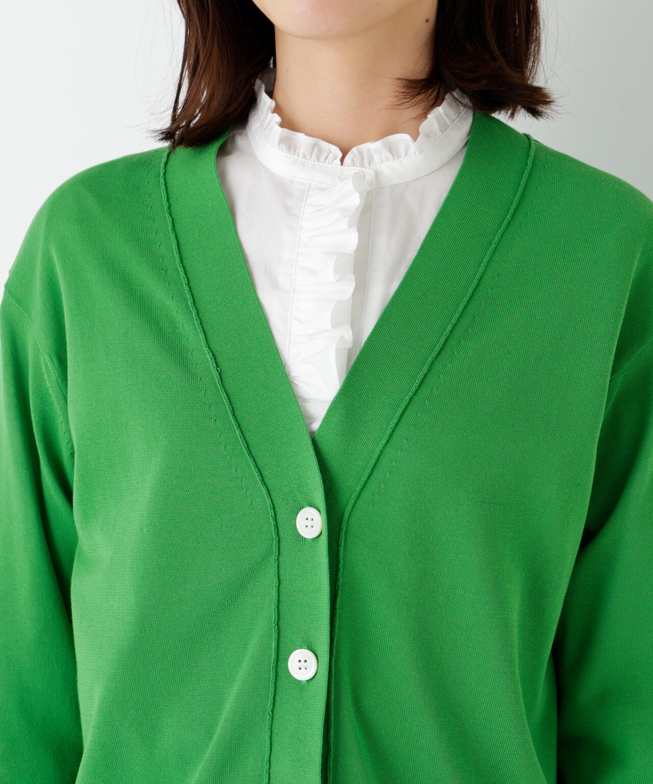 アイレットVネックカーディガン