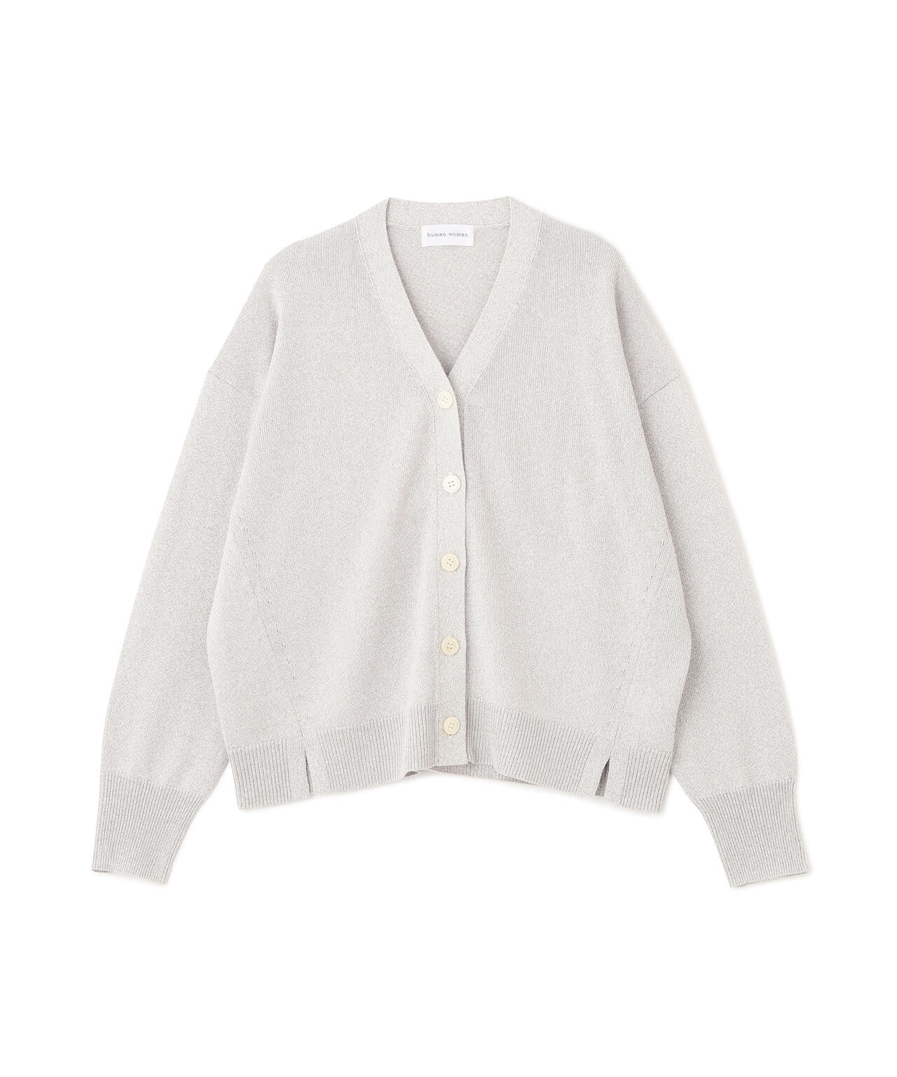 《名品 / 洗える》ペーパーヤーンVネックカーディガン