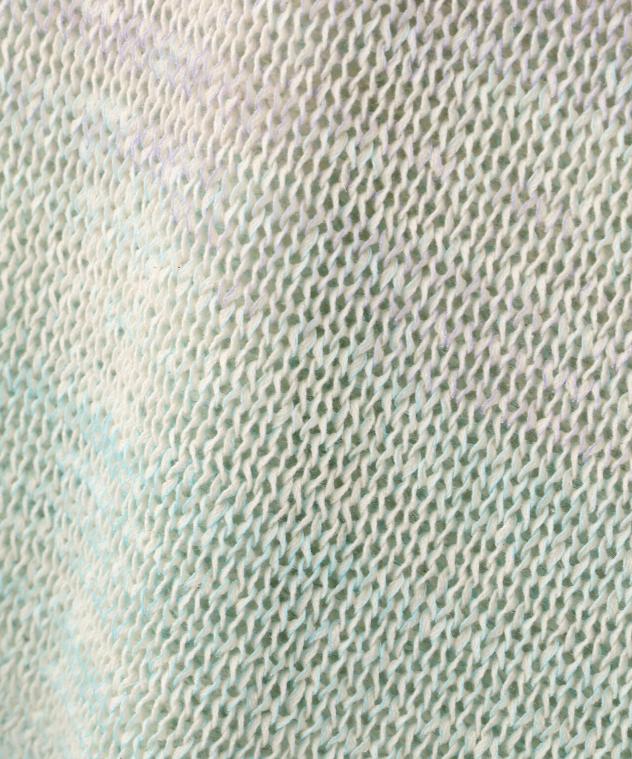 《洗える》コットン混 カスリヤーンクルーネックプルオーバー