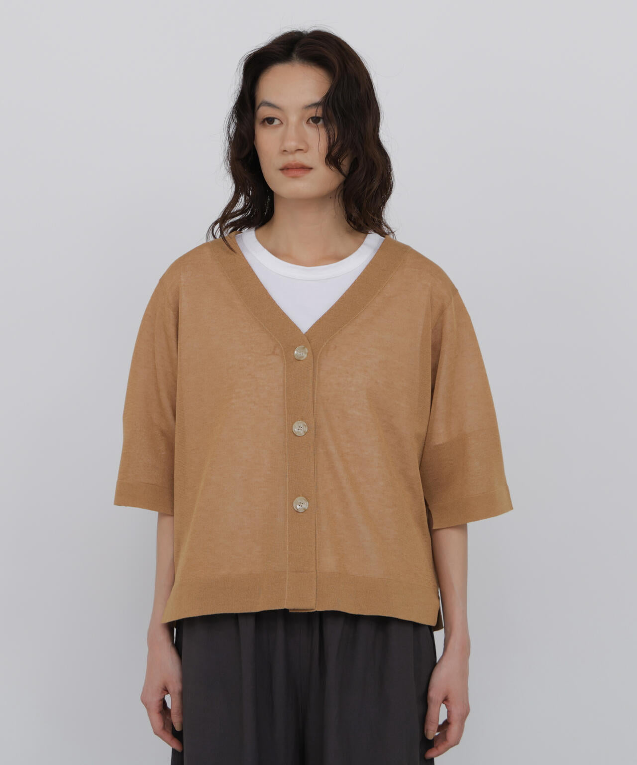 165cm/B:77cm/W:57cm/H:79cm 着用サイズ:M