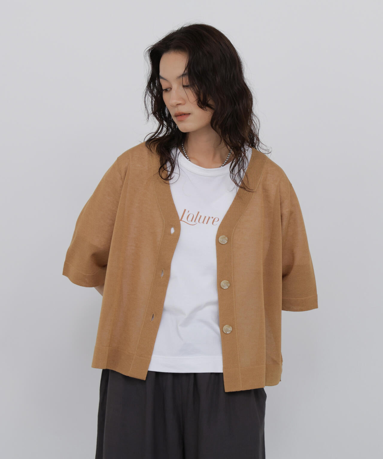 165cm/B:77cm/W:57cm/H:79cm 着用サイズ:M