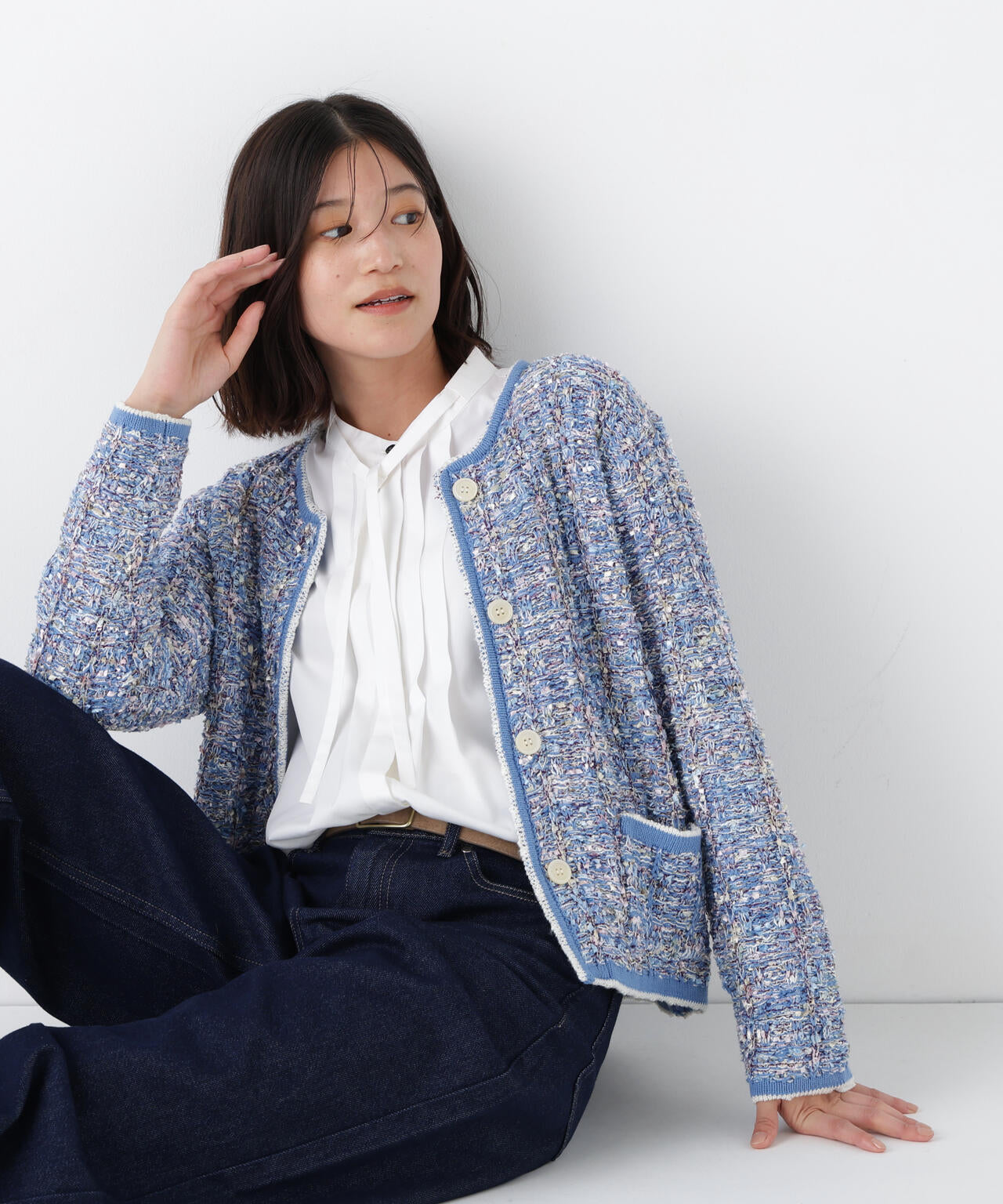 ツィードニットJK