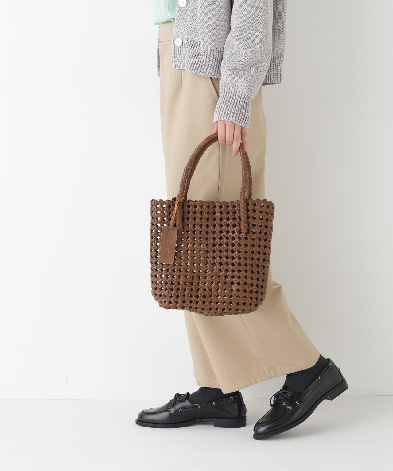 《BAGMATI》レザーメッシュバッグ