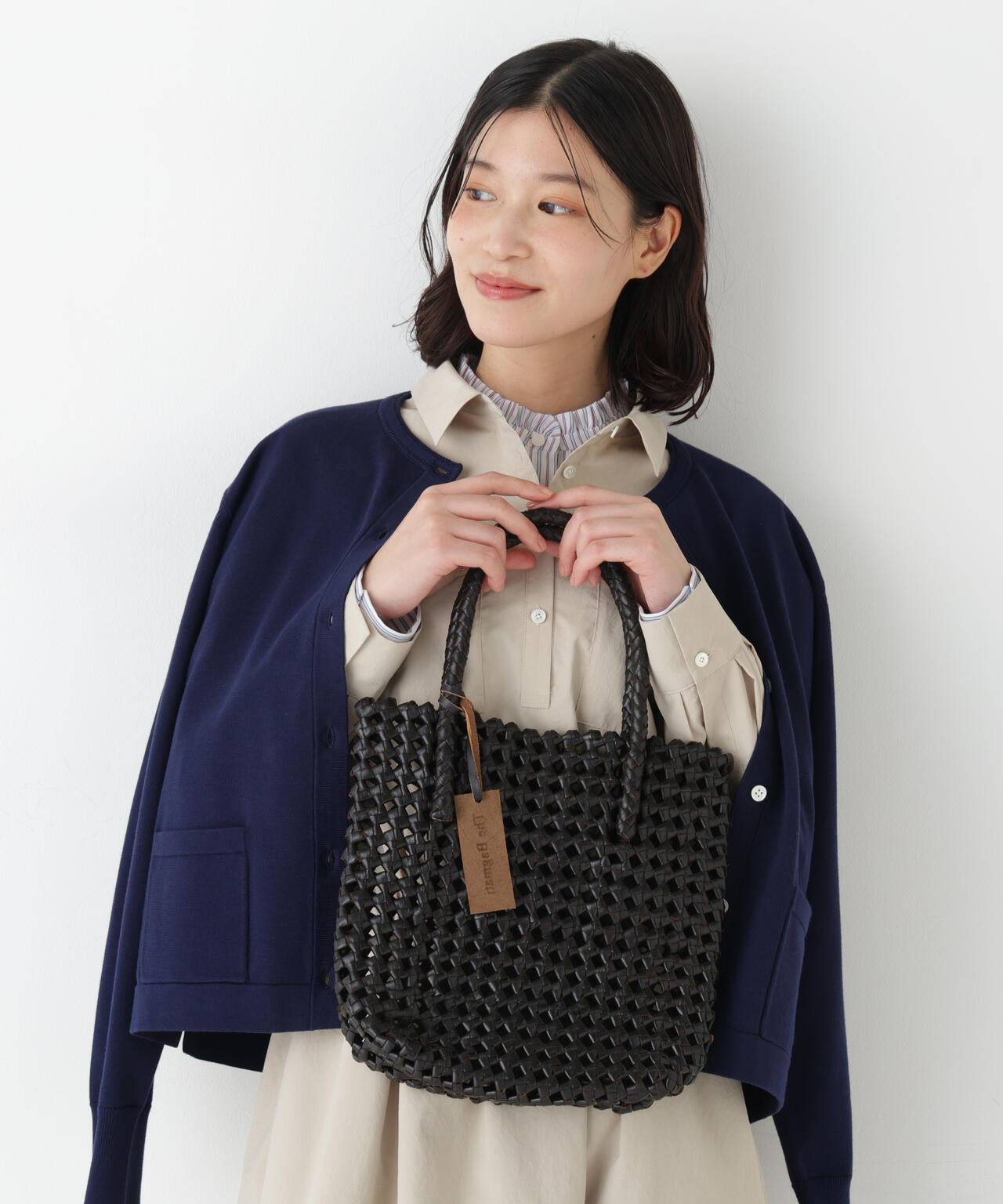 《BAGMATI》レザーメッシュバッグ