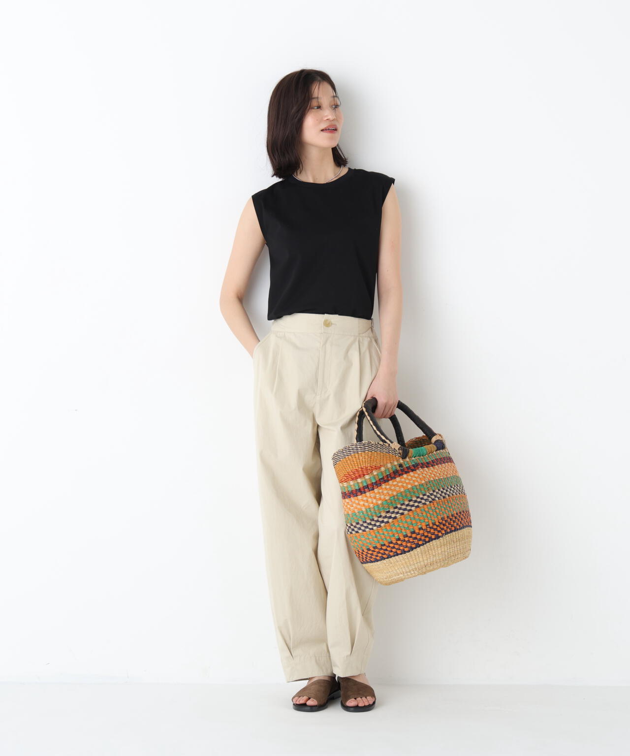BAGAT'ELLE FRANCE リードかごバッグ