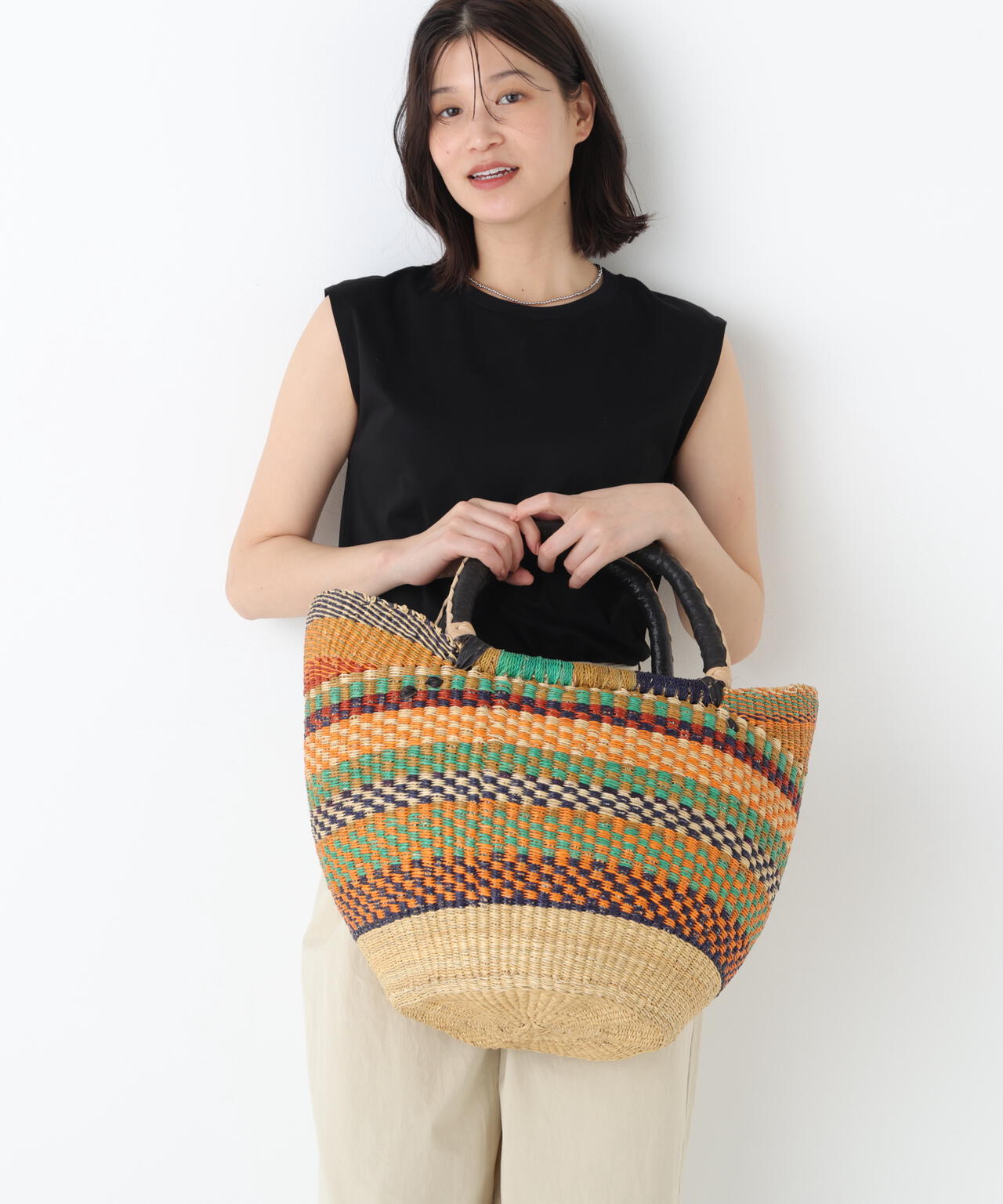 BAGAT’ELLE リードかごバッグ