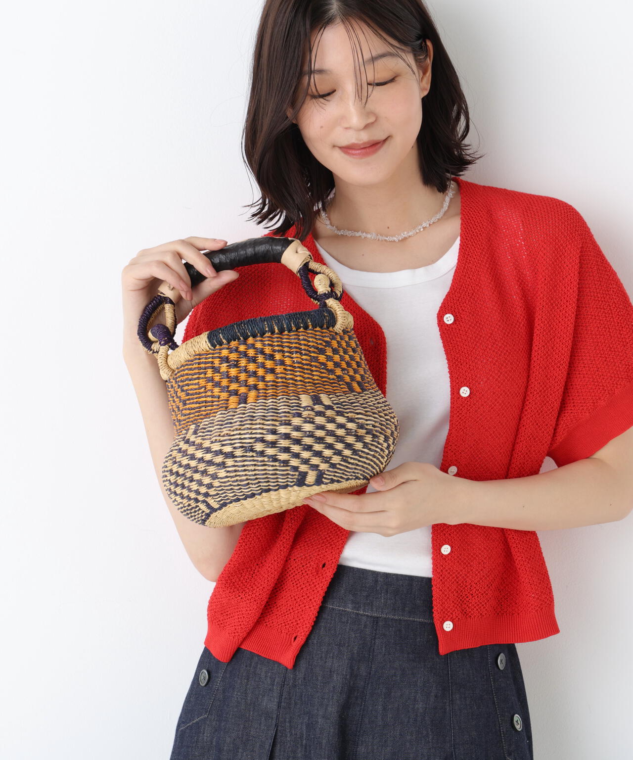 《BAGAT'ELLE FRANCE》リードミニかごバッグ