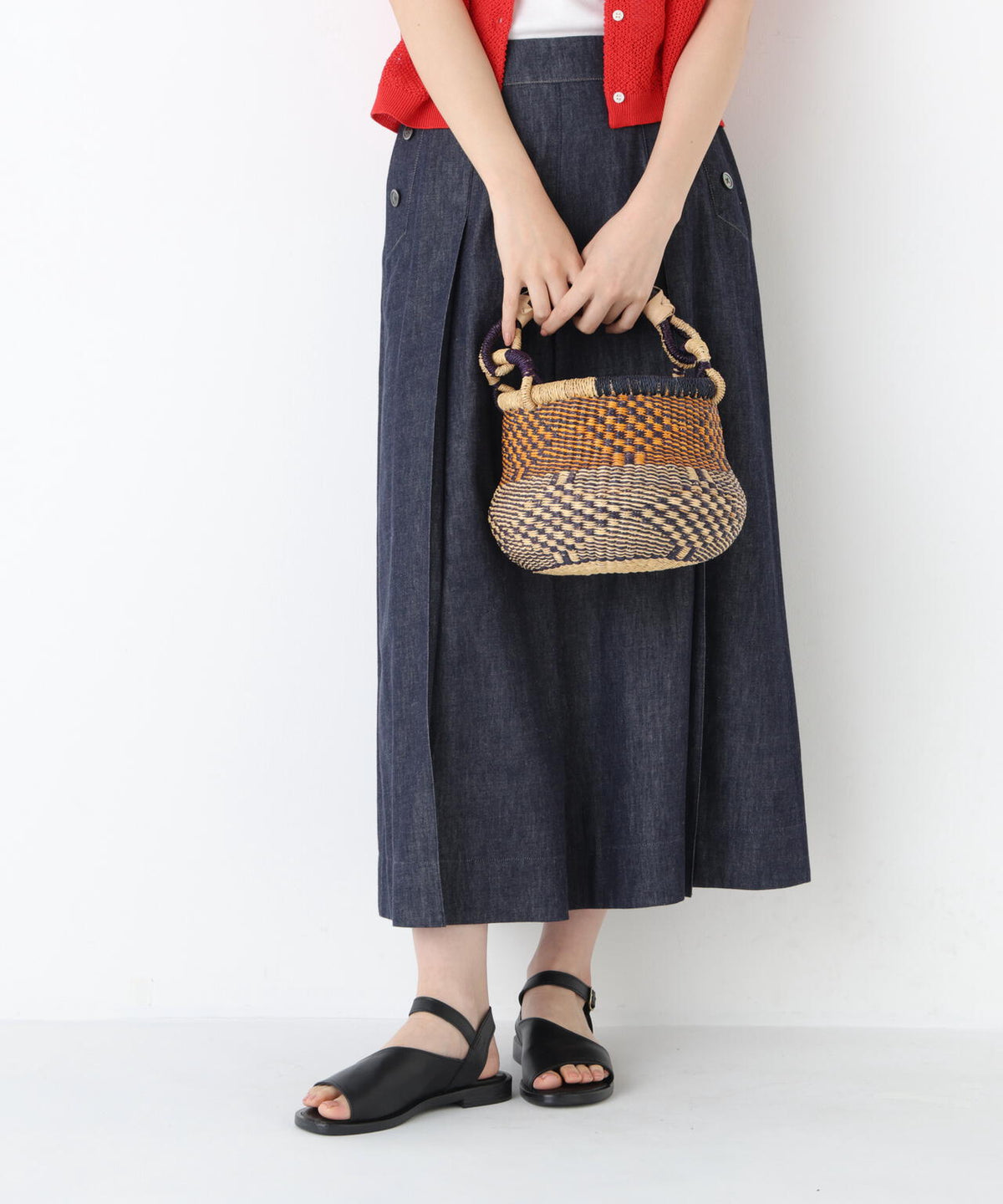 《BAGAT'ELLE FRANCE》リードミニかごバッグ