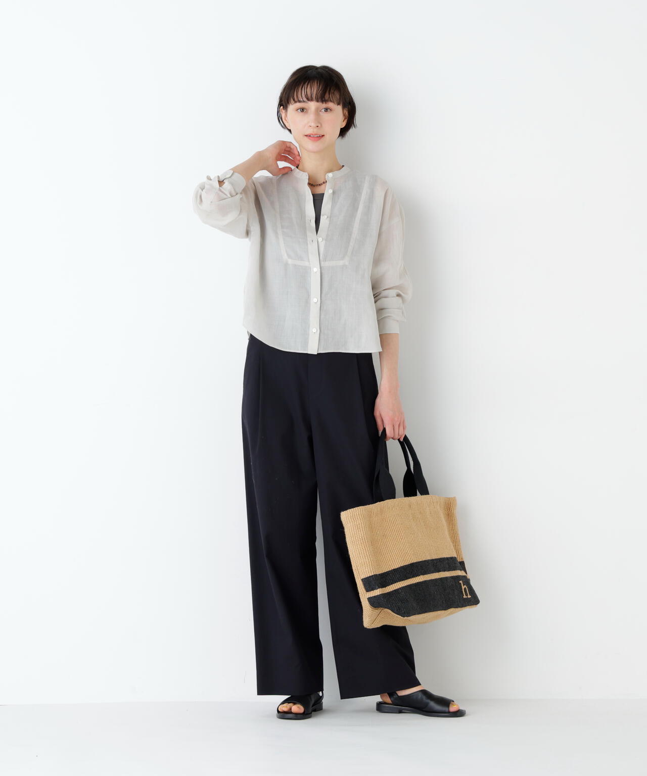 《FABRICOコラボ》ジュートトートバッグ Lサイズ