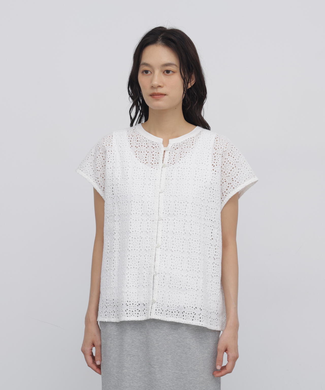 165cm/B:77cm/W:57cm/H:79cm 着用サイズ:M