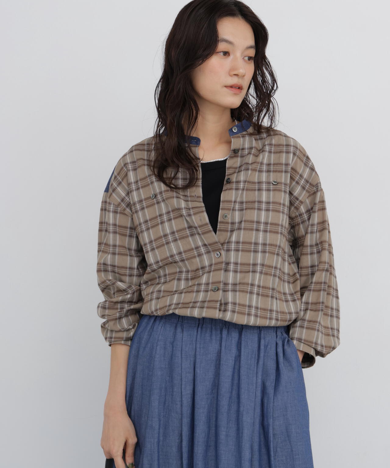 165cm/B:77cm/W:57cm/H:79cm 着用サイズ:M