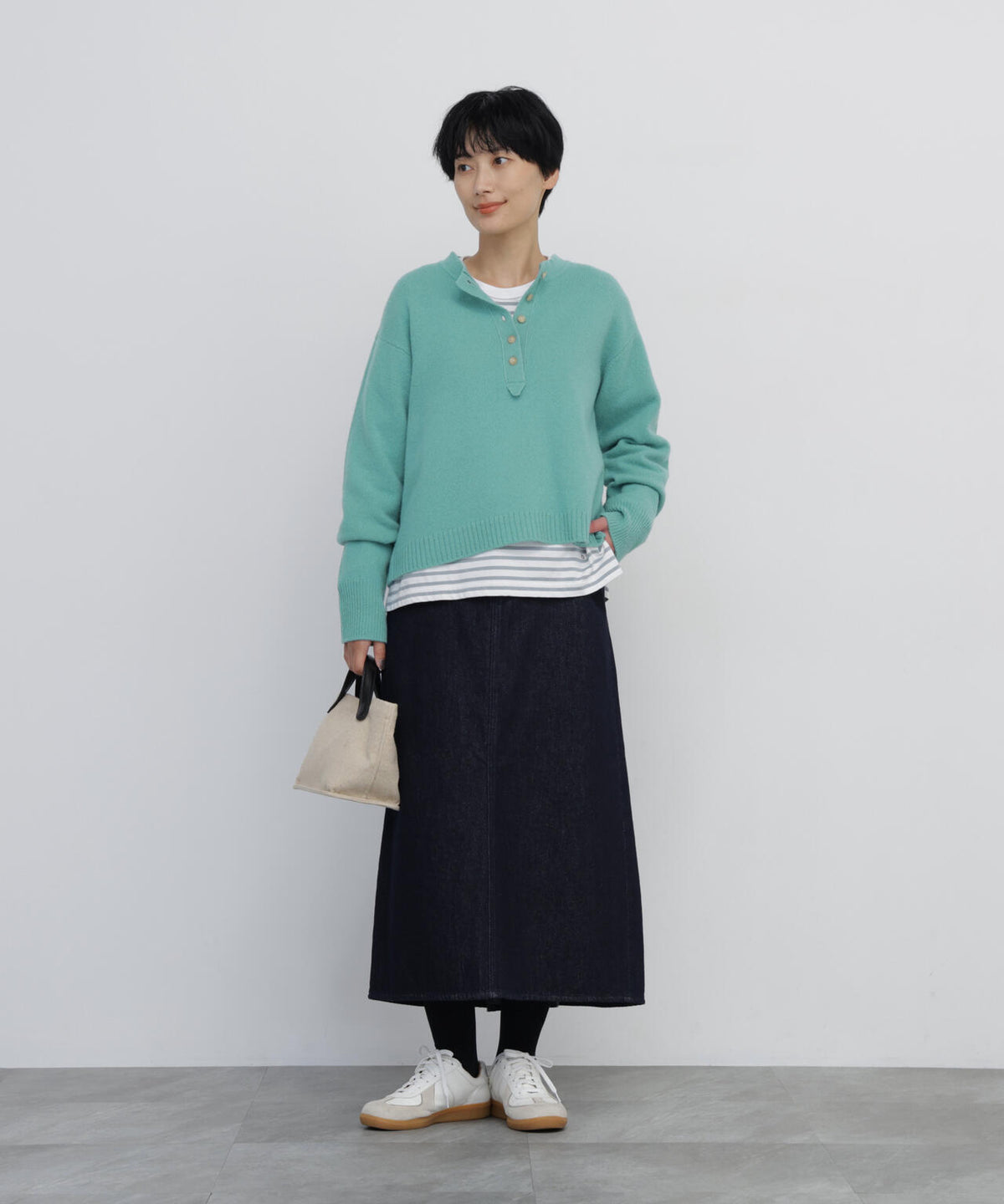 裏起毛デニムスカート