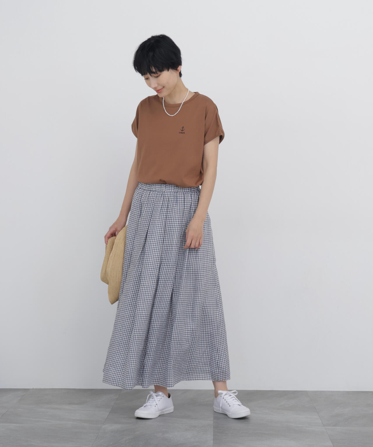 ラミーチェックボックスタックスカート