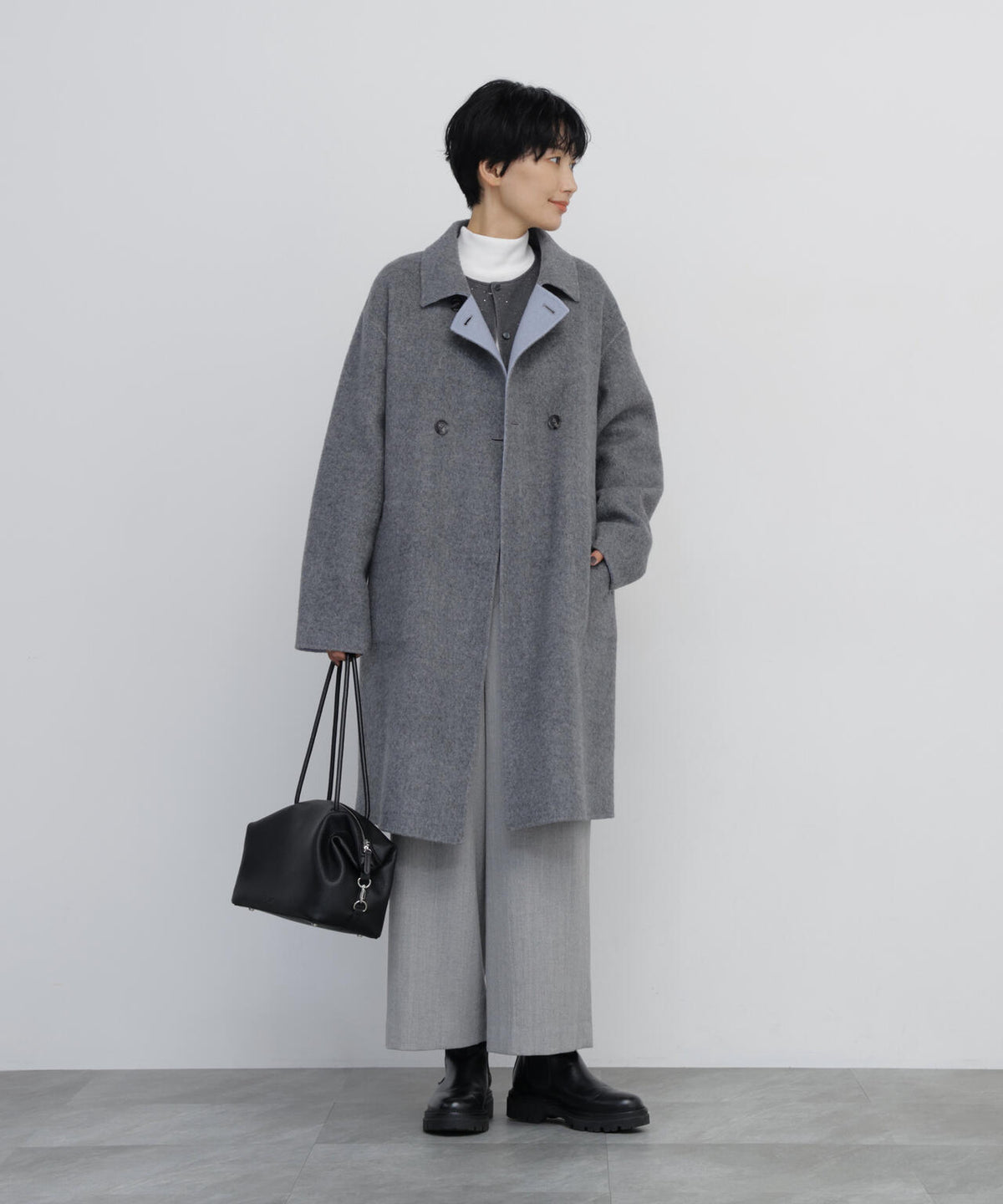 TOPツイルストレッチマリンガウチョパンツ