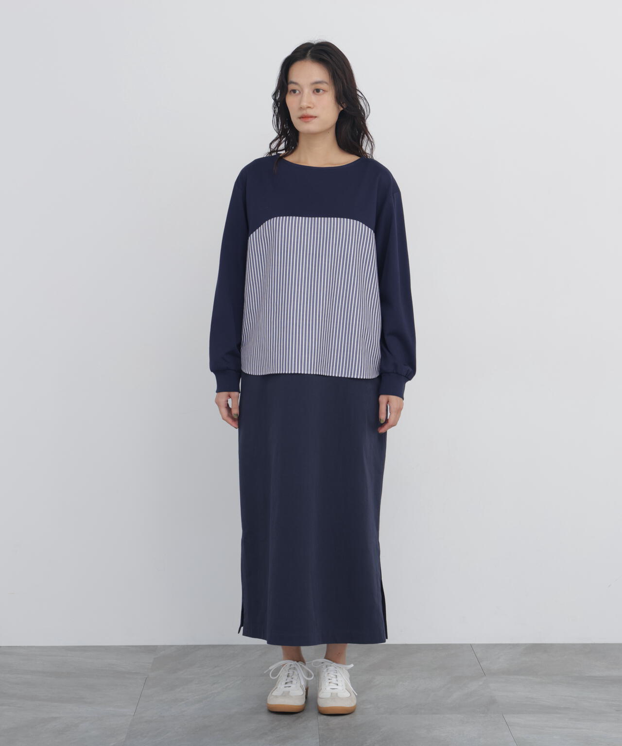 165cm/B:77cm/W:57cm/H:79cm 着用サイズ:M