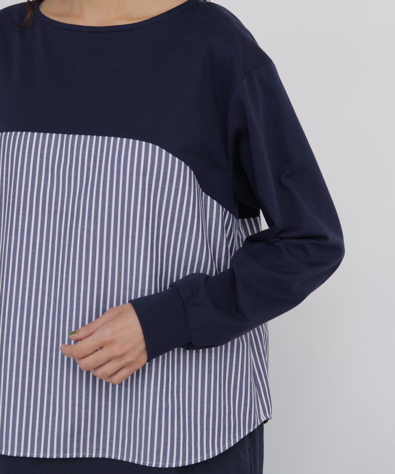 165cm/B:77cm/W:57cm/H:79cm 着用サイズ:M