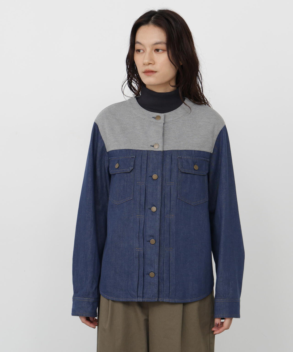 165cm/B:77cm/W:57cm/H:79cm 着用サイズ:M