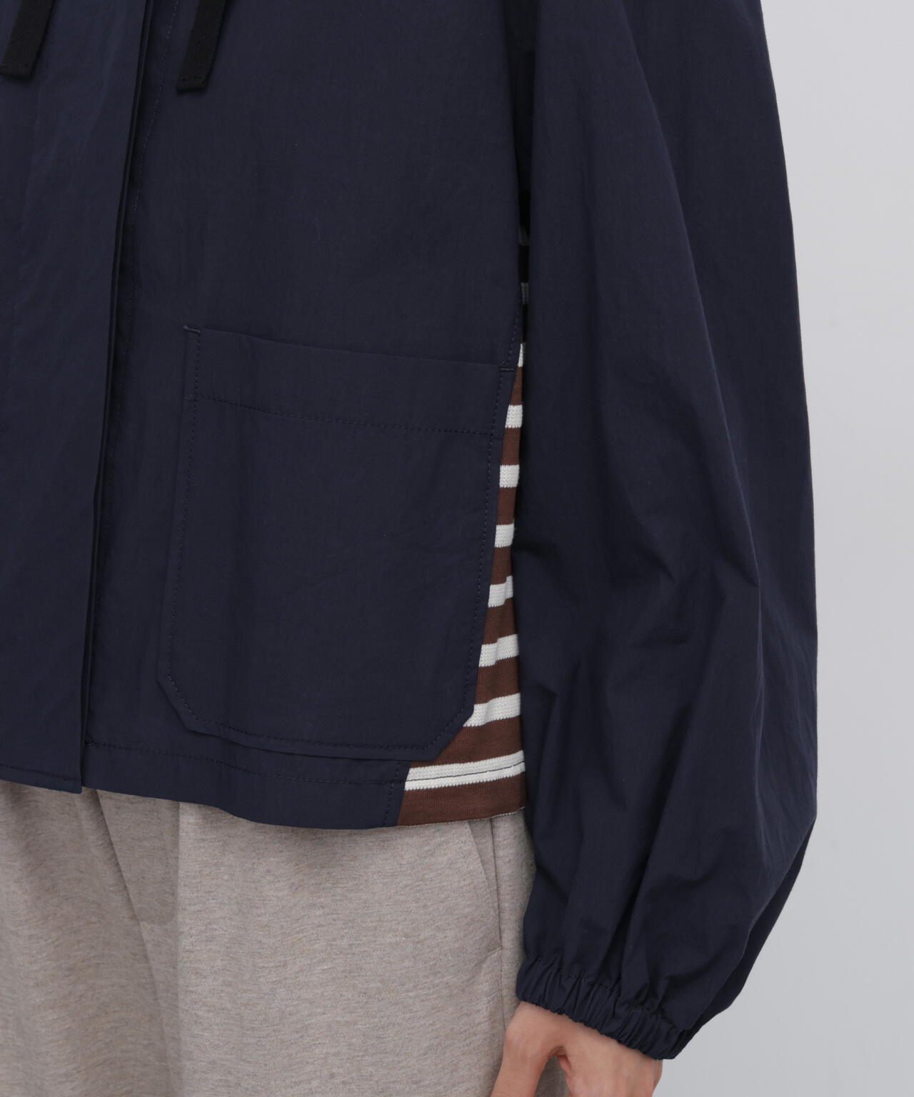 165cm/B:77cm/W:57cm/H:79cm 着用サイズ:M