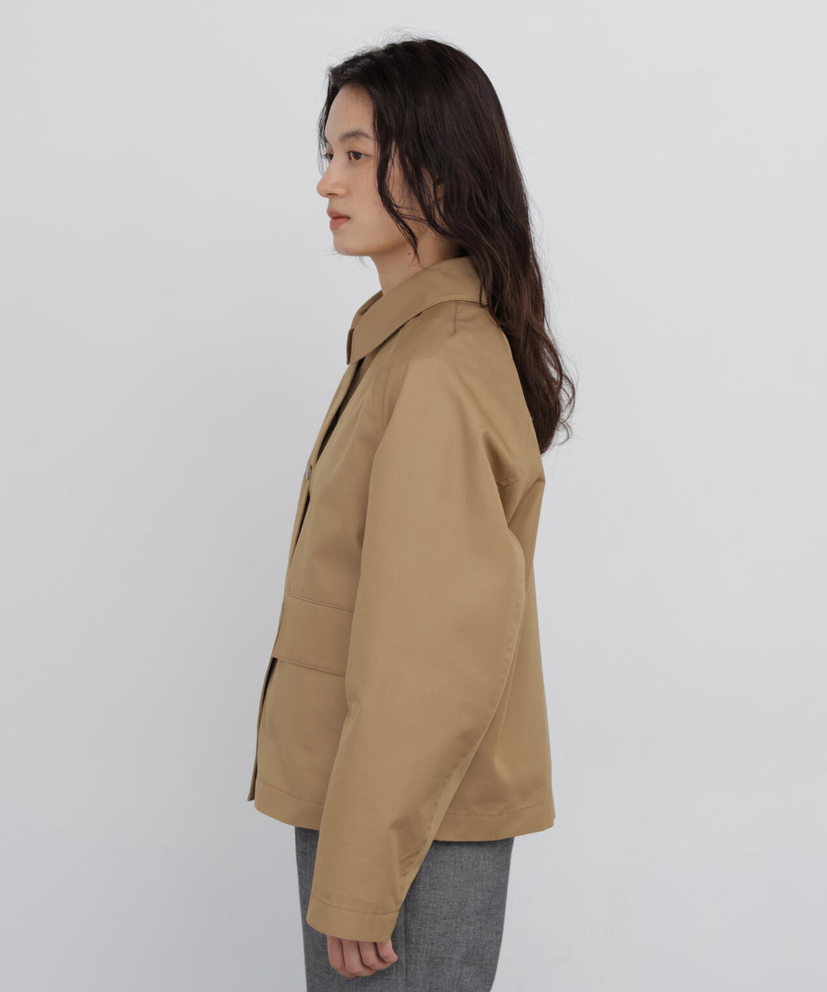 165cm/B:77cm/W:57cm/H:79cm 着用サイズ:M