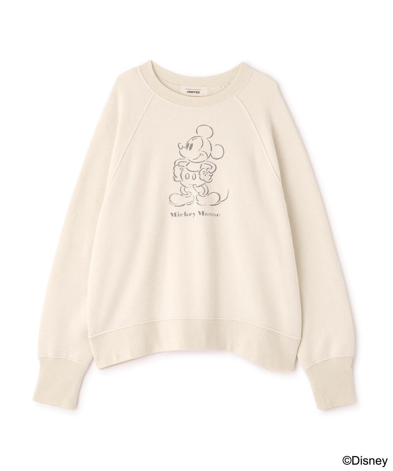 MICKEY / UNDYED / human womanトレーナー
