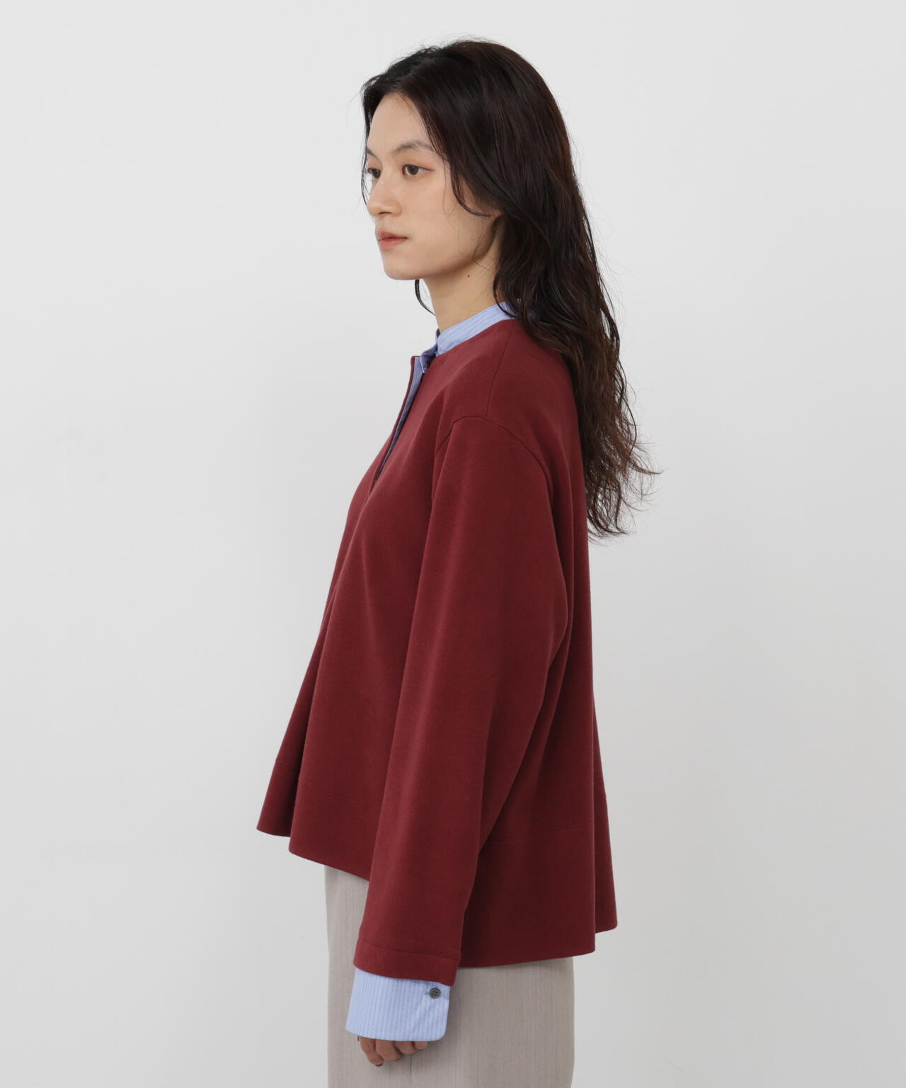 165cm/B:77cm/W:57cm/H:79cm 着用サイズ:M