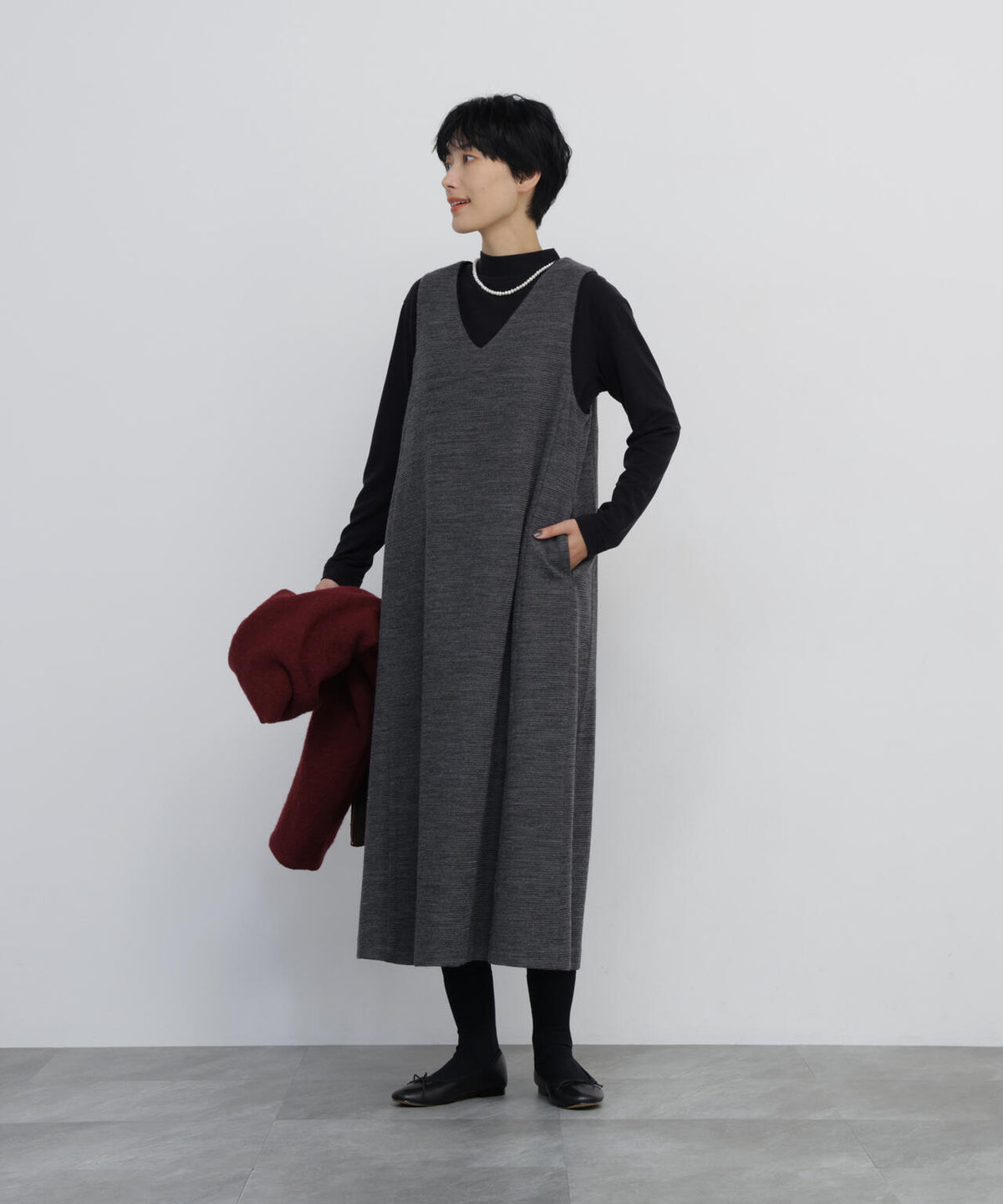 166cm B/78 W/58 H/86 着用サイズ:M