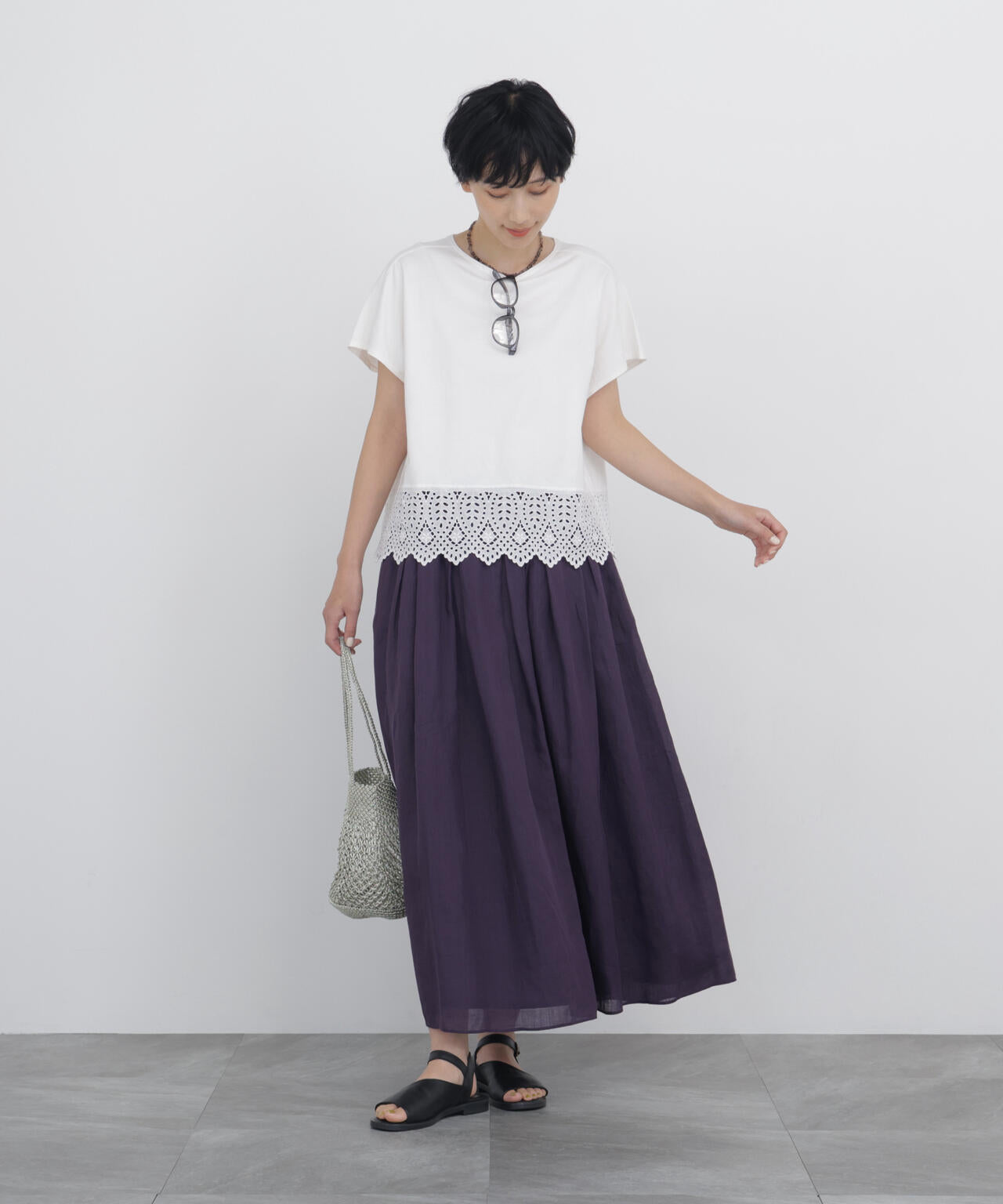 166cm B/78 W/58 H/86 着用サイズ:M