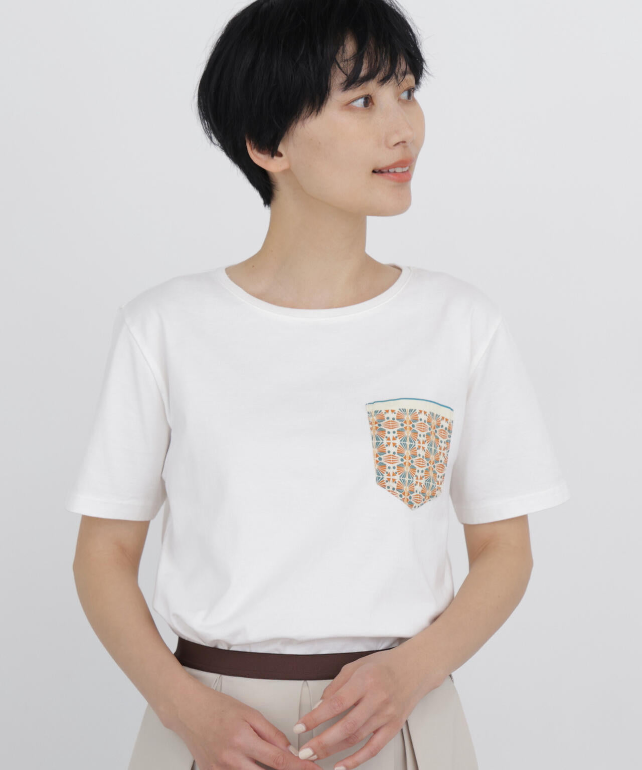 《 大人気! / CLOUDYコラボ 》アフリカンモチーフ ポケットTシャツ