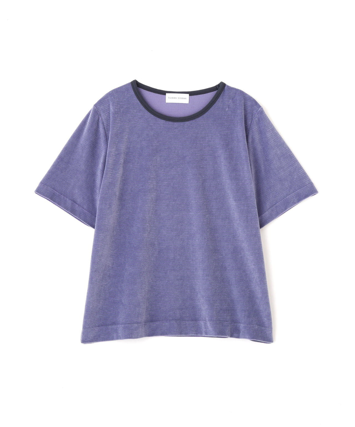 《洗える》ベロアボーダーTシャツ