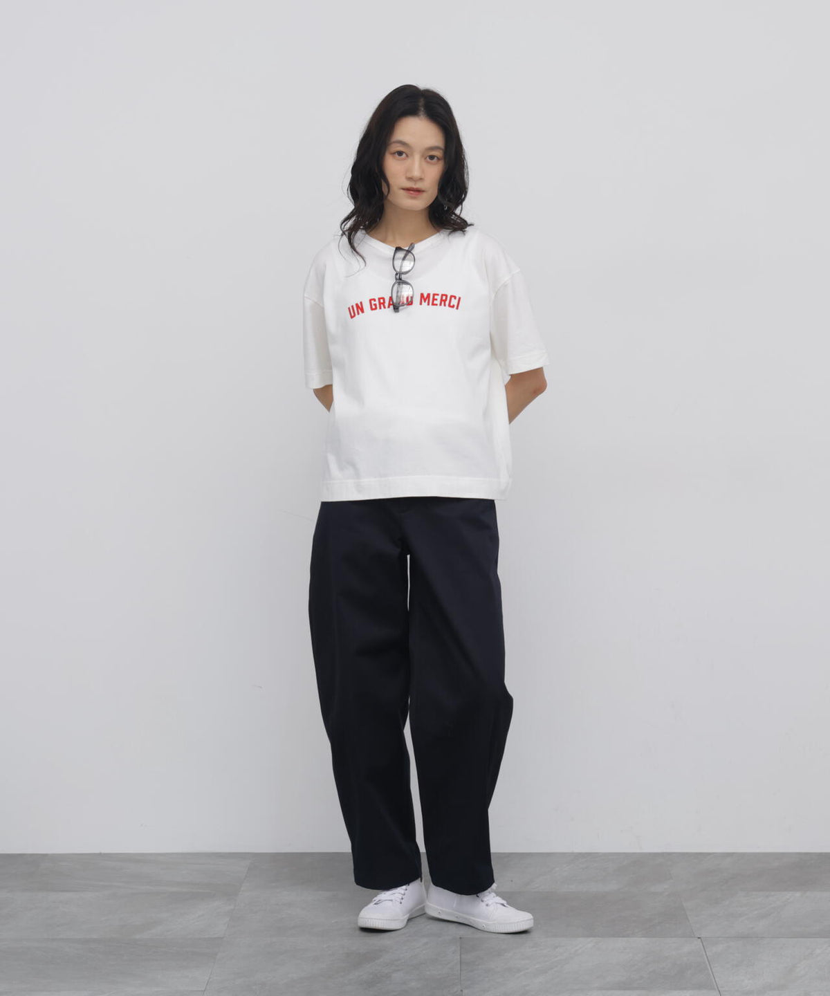 165cm/B:77cm/W:57cm/H:79cm 着用サイズ:M