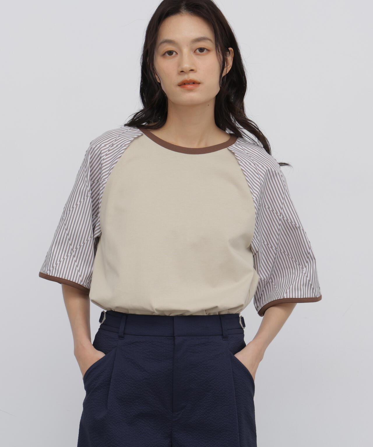 165cm/B:77cm/W:57cm/H:79cm 着用サイズ:M