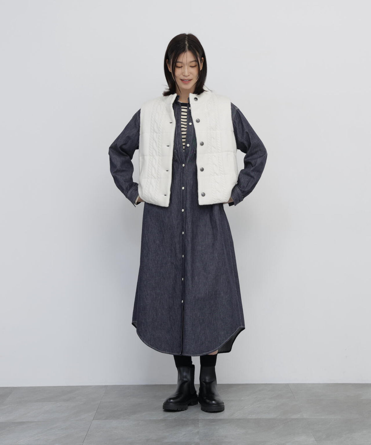 身長168cm B82 W59 H88 着用サイズ:M