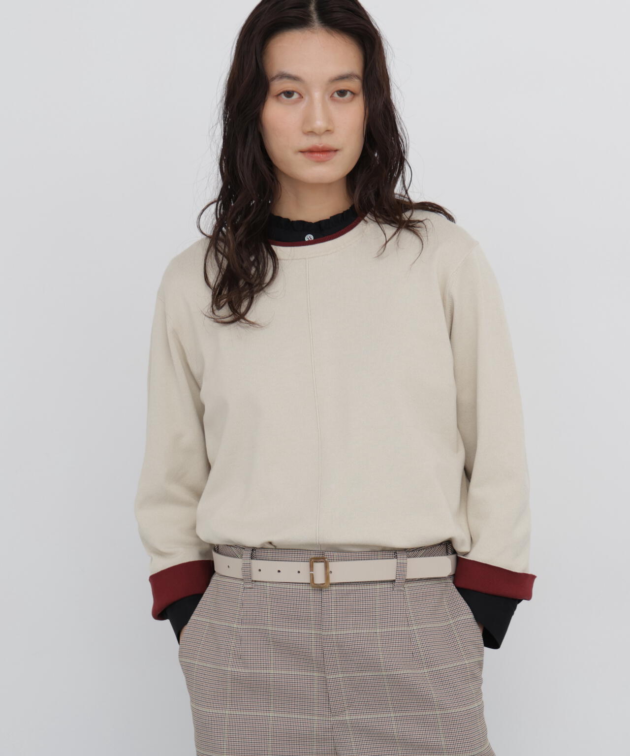 165cm/B:77cm/W:57cm/H:79cm 着用サイズ:M