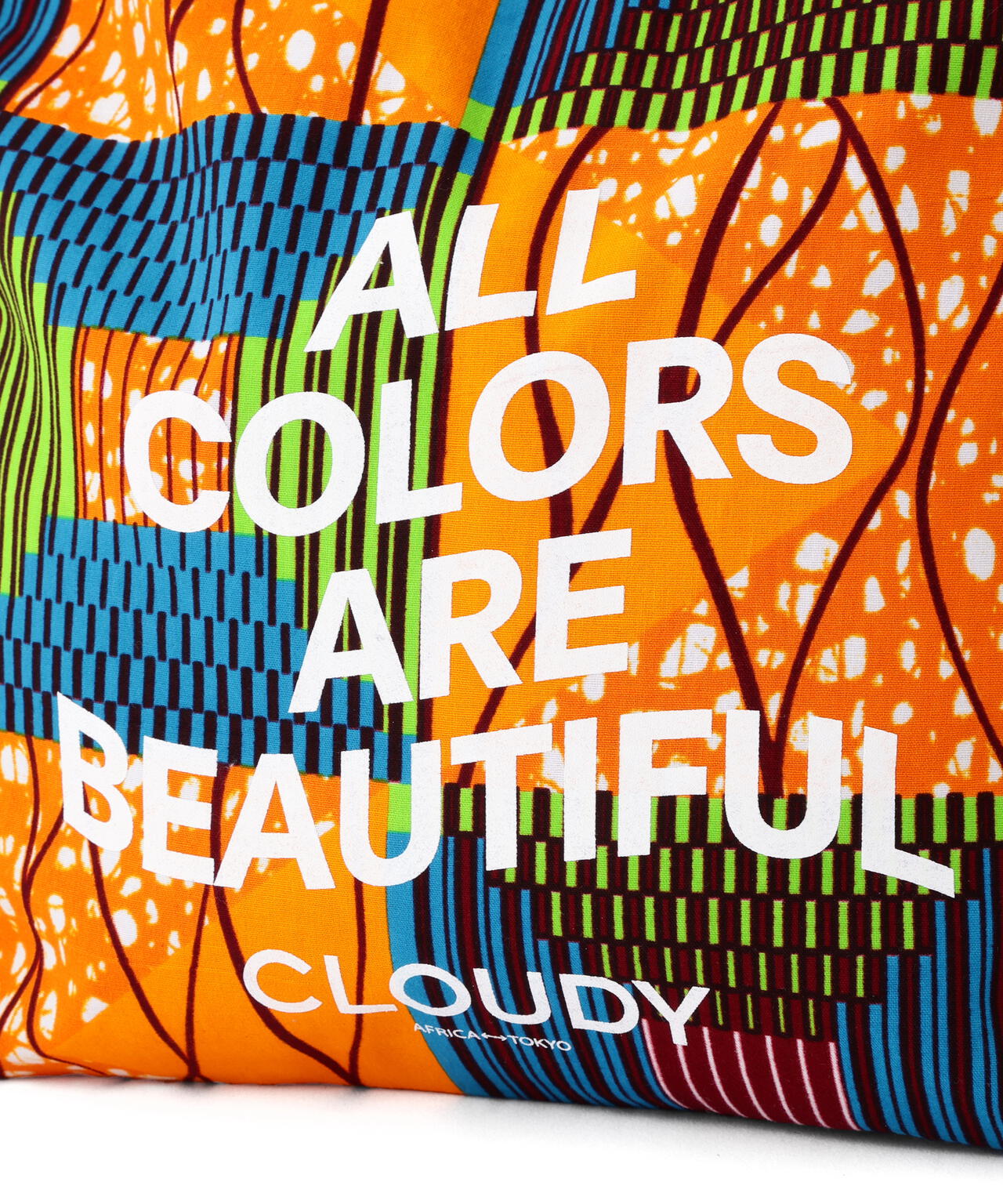 《 大人気! / CLOUDYコラボ 》アフリカンファブリック リバーシブルアルファバッグ