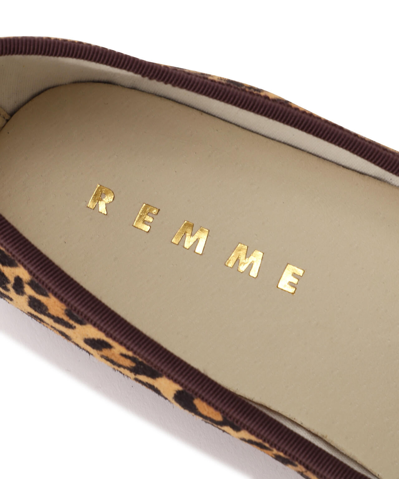 【REMME】レオパードスエードバレエシューズ