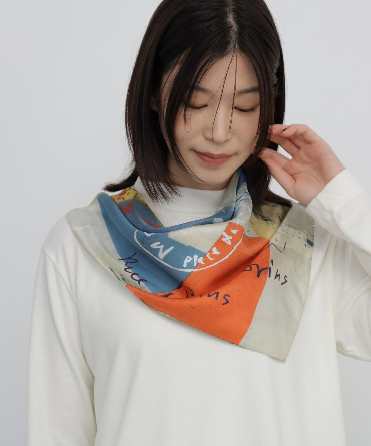 【Yoko Inoueコラボ】シルクスカーフ