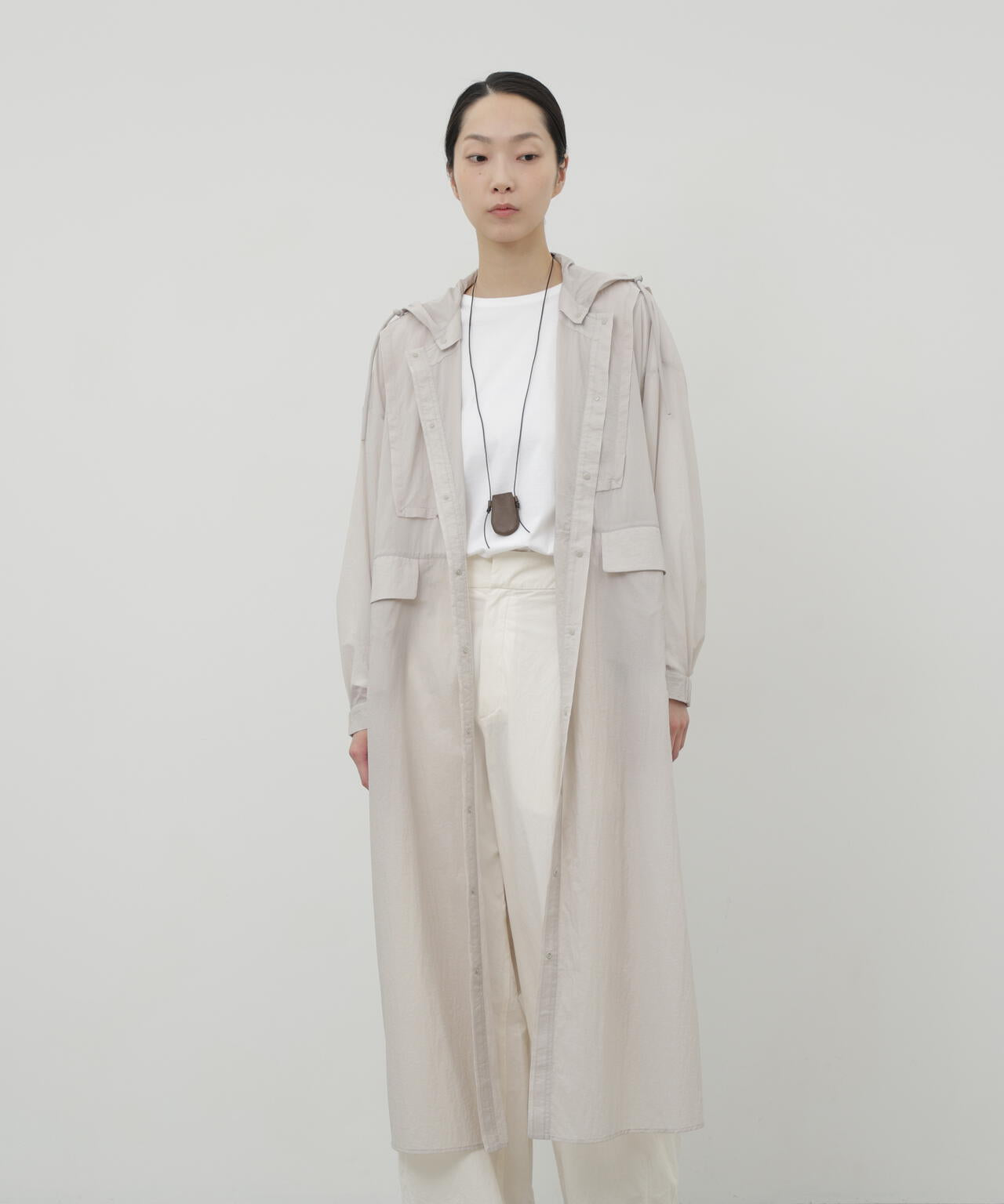 エアーナイロンフーディワンピース