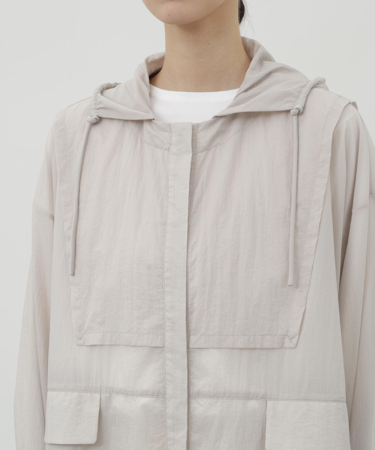 エアーナイロンフーディワンピース